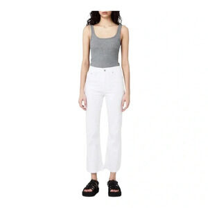 Rag and Bone White Nina High Rise Ankle Flare // Size 27